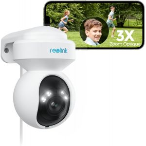 5Mp Ptz Outdoor Wifi Surveillance Camera Optical Zoom 3X Automatic Tracking Human Detection Color Night Vision 2.4Ghz 5Ghz Audio Bidirectional Cloud, E1 Outdoor - Neuf