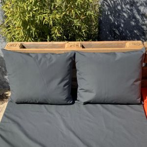 Ensemble De 2 Coussins Ext&eacute;rieurs Pour Salon Palette - Neuf