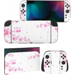 Eryi-Autocollant Pour Nintendo Switch 2 Manette & Console & Joycon & Dock,Sticker Skin Decal Pour Switch 2 Accessoires Protection - Pétales Fleurs Cerisier A - Neuf