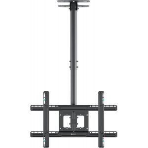 VornixorSarlshop-Support TV Plafond Long pour 32"" - 80"" Ecran, Bras Articul&eacute; TV Plafond Poids de 68,2 kg, Support Plafond TV VESA 100x100-600x400, Bras Television Mural Inclinable Pivotant Noir N2L-B - Neuf