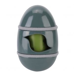 Hjlian Poubelle En Plastique En Forme D'ouf Avec Sac Poubelle Et Bande Elastique Pour Chat Et Petit Chien (Vert Fonce) - Neuf