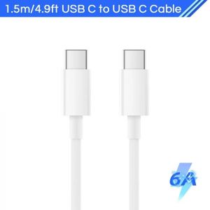 Realme-C&acirc;ble De Recharge Super Rapide Gt 5G 8 Pro 10, 6,5 A, Type C, Oppo Find X5 Pro Neo Reno 6 7 65W Smile Vooc.C To C 1.5M(4.9Ft). - Neuf