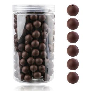 105pcs Baby Silicone Perle L&acirc;che 15mm Pour Bijoux Perles Perles Rondes,E - Neuf
