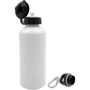 Tianyi-Sublimation Bouteille D'eau 600ml, 2 Couvercles Sublimation Bouteille De Sport Vierge - Neuf