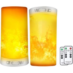 Lampe De Table Led À Effet De Flamme, Rechargeable Par Usb, Étanche, À Intensité Variable, 4 Modes, Avec Effet De Détection De Gravité, Télécommande Infrarouge Sans Fil, Minuterie, Pour Halloween - Neuf
