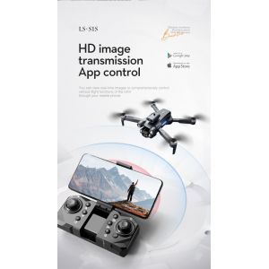 Ls-S1s 2.4g Wifi Fpv Avec Cam&eacute;ra 6k 720p Hd 18 Minutes De Temps De Vol Positionnement Du Flux Optique Drone Rc Pliable Sans Brosse Quadricopt&egrave;re Rtf - Neuf