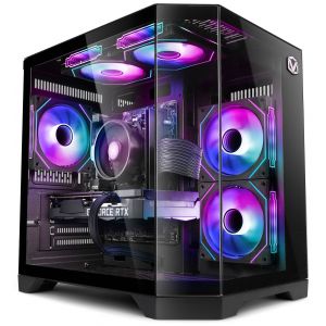 Vibox V-580 PC Gamer - Ryzen 5 5500 4,2 GHz - RTX 5050 8 Go - 16 Go RAM - 500 Go SSD - Windows 11 - WiFi - Neuf