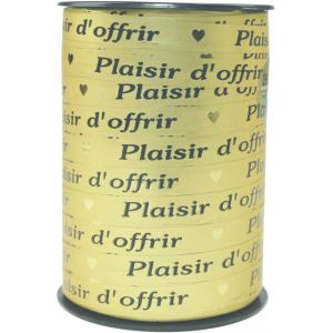Une Bobine De Ruban Plaisir D'offrir - 225 M X 10 Mm - Argent - Ruban Décoratif Cadeau, Diy, Emballage Cadeau - Neuf