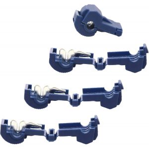 Bornes de raccordement pour câble périphérique, lot de 120 connecteurs T à enclenchement rapide, connecteur électrique, connecteur de câble pour fixation en boucle - Neuf