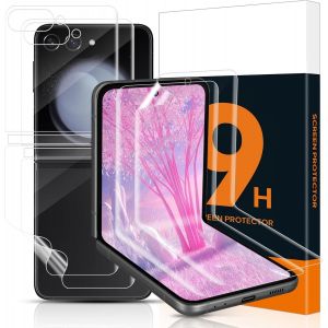 Kal-Pièces Doux Tpu Verre Trempé Pour Samsung Galaxy Z Flip 5 5g, Anti-Bulle Ultra Hd Galaxy Z Flip 5 Doux Protection Écran, Sensible Au Toucher Film Souple Vitre Protection Pour Z Flip 5 5g - Neuf