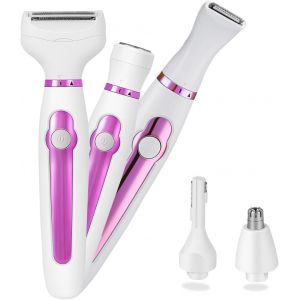 Oayew-Tondeuse De Bikini Pour Femmes, &Eacute;pilateur Femme Rasoirs &Eacute;letctriques 5en1 Pour Femmes, Rasoir Femme Recharge Rapide, Tondeuse Essentiel Pour Bikini, Aisselles, Jambes, Bras, Visage Et Sourcils - Neuf