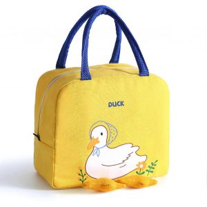 Sac Lunch Feuille Daluminium Isol Grande Capacit De Transport Fourre-Tout Jaune - Neuf