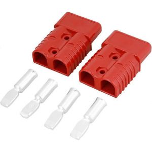 Prise de connecteur de batterie,2 pièces 175A 600V rouge Batterie à connexion rapide Prise de connecteur de treuil avec 4 accessoires - Neuf