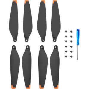 Sansh-8pcs Hélices Pour Dji Mini 3 Pro, Accessoire Pour Drone, Vol Silencieux, Hélices Remplaçables Pour Drones, Lame D'hélice À Faible Bruit Avec Tournevis Et 12 Vis,(Noir Orange)-Trahoo - Neuf