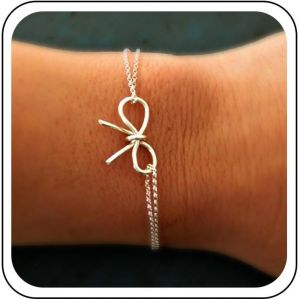 Bracelet Boho Noeud Papillon Bracelet Noeud Papillon Noeud Papillons Cha&icirc;ne Superpos&eacute;e Bracelets Noeud Papillons Minimaliste Ajustables - Neuf