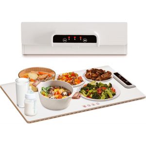 Plaque Chauffante &Eacute;lectrique Assiettes Pliable 3 Temp&eacute;ratures Blanc - Neuf