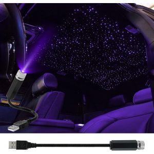 ERYI-Lampe Projecteur Led, Portable Lampe De Toit Avec Interface Usb Plug And Play Motif D¿Éclairage En Ciel Étoilé Veilleuse Orientable Plusieurs Effets De Lumière Pour Voitures/Maison/Fête - Neuf