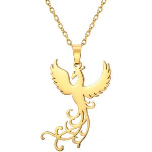 Kal-Collier De Phénix Pour Femmes Collier De Phénix Ascendant Collier Nirvana De Phénix Pendentif Oiseau Mythologique Phénix Renaît De Ses Cendres Bijoux Inspiration Cadeaux - Neuf