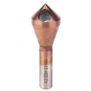 Fraise a 90 degres, ebavurage, enlevement de copeaux, placage au cobalt, manche rond, outil de chanfreinage 10-15 - Neuf