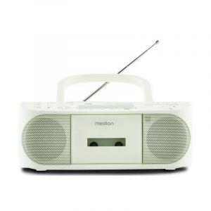 RADIO CD K7 - MEDION - FM - 2X3W RMS - VERT - Neuf