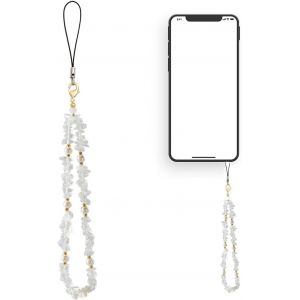 Cordon De T&eacute;l&eacute;phone Portable,Bijoux De T&eacute;l&eacute;phone Portable,Cordon De T&eacute;l&eacute;phone Portable Boh&egrave;me,Cha&icirc;ne De T&eacute;l&eacute;phone Portable Antiperte,Pendentif De T&eacute;l&eacute;phone Portable Universel(Blanc).[U57] - Neuf