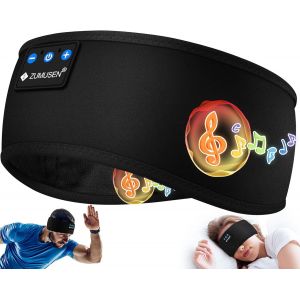 KAL-Bandeau Ecouteurs Pour Dormir,Bandeau Bluetooth Casque Sommeil Ecouteurs Bluetooth Sans Fil Avec Ultra-Fins Hd Stéréo Ecouteur Running Pour Entraînement Sportif, Jogging,Yoga,Voyage - Neuf
