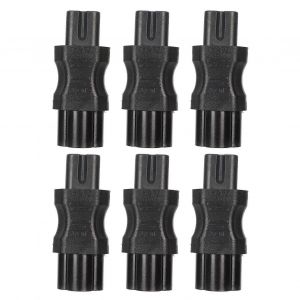 Adaptateur secteur IEC320 C6 vers IEC320 C7,6 pi&egrave;ces,adaptateur de prise d'alimentation C6 vers C7 pour ch&acirc;ssis PDU,alimentation UPS,prise d'ordinateur - Neuf