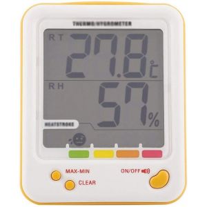 Subzonal-Pnawllcf-65 Chambre Thermom&egrave;tre Temp&eacute;rature Humidit&eacute; Gauge, Grand &Eacute;cran Int&eacute;rieur Thermom&egrave;tre Num&eacute;rique Hygrom&egrave;tre - Neuf