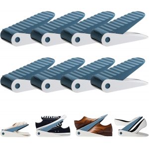 Kgabery-Lot De 8 Organiseurs De Chaussures Réglables,Range Chaussure Gain De Place,Surface Large Réglable En Hauteur,Antidérapant,Pour Les Talons Hauts Et Les Chaussures Plates - Neuf