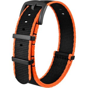 Kal-Bracelet De Montre En Nylon 18mm 20mm 22mm, Militaire Bracelet De Montre De Remplacement Avec Boucle En Acier Inoxydable Pour Hommes Femmes - Neuf