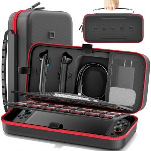 Pour Switch 2 & Switch Original & Switch Oled Grand Sac De Rangement Anti-Rayures &Eacute;tanche Mallette De Voyage Pour Nintendo Switch,Vg-Sw201x - Neuf