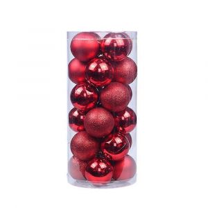 24 Morceaux de 6 cm Incassable de boules de No&euml;l Xtmas Arbre de Mariage - Neuf