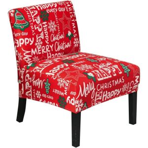 Imprim&eacute; Chauffeuses Seule Chaise de Couverture - Tron&ccedil;on d'Arbre de No&euml;l Fauteuil Housse pour Chaise Longue - Neuf