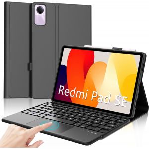 Clavier Xiaomi Redmi Pad Se 11, Clavier Avec Pavé Tactile, Clavier Touchpad Azerty Sans Fil Bluetooth Amovible Pour Redmi Pad Se 11 Pouces 2023, Noir - Neuf