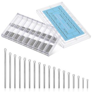 KAL-Lot De 360 Goupilles Fendues Pour Bracelet De Montre - Kit De Réparation En Acier Inoxydable - 6 À 23 Mm - Neuf