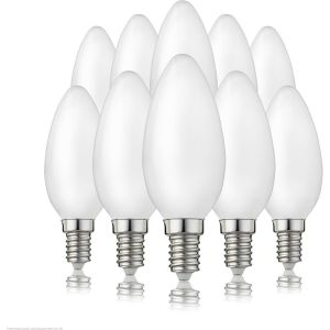 Kaleidoscope-Ampoule Led C35 Avec Culot E14, Verre, 2 W/Mat., Lot De 10, E14[Q1393] - Neuf