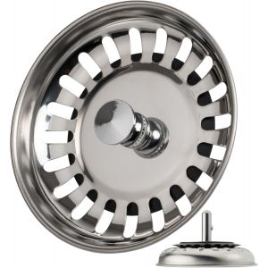 Strainer basket for sink,with &Oslash; 84 mm,Spindle exceeds 25 mm in the drain,&Oslash; 7.8 mm Spindle,Stainless Steel Basket Plug,Sieve for sink,strainer basket - Neuf