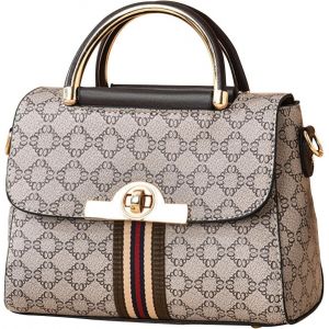 SJZG-&Eacute;l&eacute;gant Sac &Agrave; Main Pour Femme Pu Cuir Sac Port&eacute; Epaule &Agrave; Bandouli&egrave;re Messager Mode Petit Sac D'&Eacute;paule Fourre-Tout Shopping Voyage Travail Hobo Cabas Caf&eacute; - Neuf