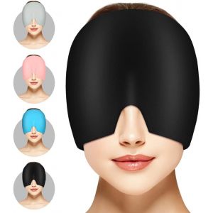 Kalanka-Chapeau Migraine, 180&deg; Bonnet Migraine Relief Cap En Gel, R&eacute;utilisable Masque Migraine Et C&eacute;phal&eacute;es, Chapeau De Soulagement Des Maux De T&ecirc;te Pour Les Migraines Et Soulagement Des Tensions - Neuf