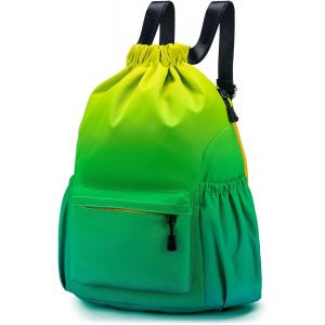 KALANKA-40x30x15cm Air France British Airways Sac a Dos Voyage Bagage Cabine Avion Vueling sous Le Siege, Imperméable Nylon Sac à Dos à Cordon Sac à Dos Sport Drawstring Backpack pour Femme Homme - Neuf