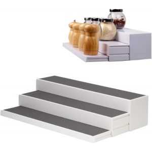 Chenquansarl-Tagère À Épices Extensible À 3 Niveaux Étagère À Épices Support Organisateur D'épices Pour Comptoir De Cuisine Bocaux De Taille Variable Boîtes Parfaites Pour Contenir Des Conserves D'ép - Neuf