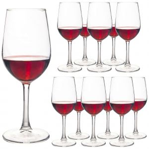 Verres À Vin, 12, 12 Oz Clair, Rouge Et Blanc, Verres À Vin, Lave-Vaisselle, D'élégants Verres À Pied Pour Toutes Les Occasions - Neuf