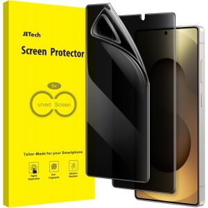 JGD-Protection D'&eacute;cran Anti-Espion pour Samsung Galaxy S25 Ultra 5G, Film TPU Flexible, Compatible D&eacute;verrouillage d'Empreinte Digitale, Lot de 2 - Neuf