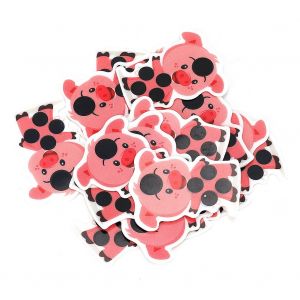 Lot De 20 Autocollants Pour Thermometre Frontal, Motif Cochon, Flexible, Pour Les Soins Du Corps Et De La Fievre - Neuf