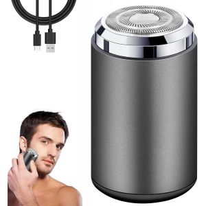 Mdy-Mini Rasoir Electriques Hommes, Ipx7 Easy Trim Rasoir, Rasoir Intime Homme, Portable Tondeuse A Barbe, Usb Rechargeable Shaver, Rasoir Lavable Sur Peau Humide Et Sèche (B) - Neuf