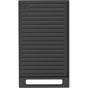 Ulteronixshop-GDS25C Plaque de cuisson rectangulaire en fonte, robuste, avec poign&eacute;e, fente pour barbecue et rainure pour r&eacute;cup&eacute;rer l'huile, 43 cm, compatible gaz, sans rev&ecirc;tement antiadh&eacute;sif - Neuf