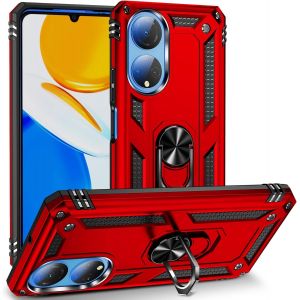 Kal-Coque Pour Huawei Honor X7, + Hd Verre Trempé, Etui Housse De Protection Antichoc Durable Résistante 2 En 1 Hybride Pc Tpu Étui Téléphone Pour Huawei Honor X7,Rouge - Neuf