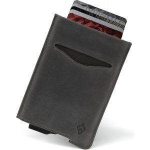 CAUC-Porte Cartes RFID Blocage avec Coffret Cadeau &iquest; Portefeuille Homme Minimaliste &iquest; Protection Carte Bancaire sans Contact (Collection Alpha) - Neuf