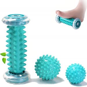 Massage Pieds, 3 Pcs Rouleau De Massage, Masseur Pieds, Masseur De Pied, Boule De Baton Massage Pour La Fasciite Plantaire R&eacute;cup&eacute;ration Et Muscles Tendus Noeuds - Neuf