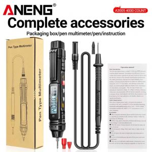 ANENG-Multimètre numérique A3005,type stylo,voltmètre électrique,ampèremètre,4000 points,sans contact,AC,DC,courant,testeur de tension - Type A3005 - Neuf